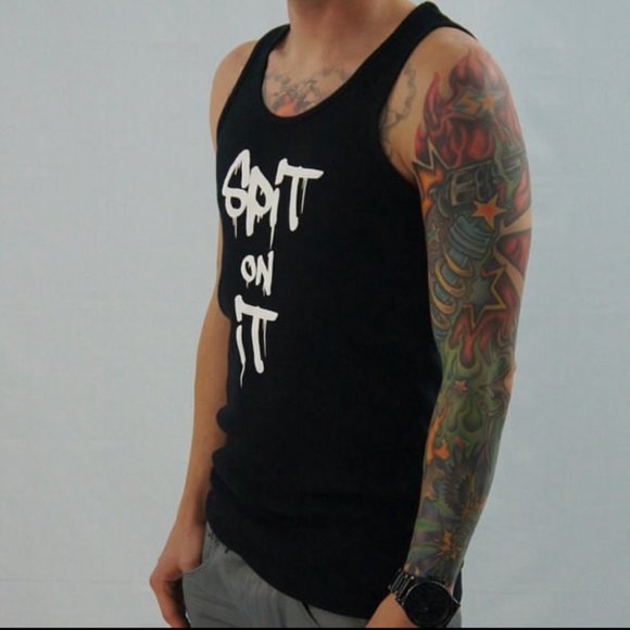 Original Gingers Do It Better Tank Spit On It Black Tank Front Print - Picture 2 of 13